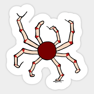 Climbing mr ball legs Sticker